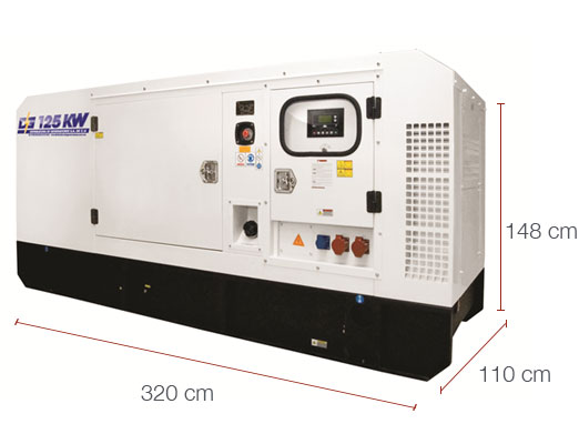 PLANTA EL�CTRICA 125 KW AC�STICA