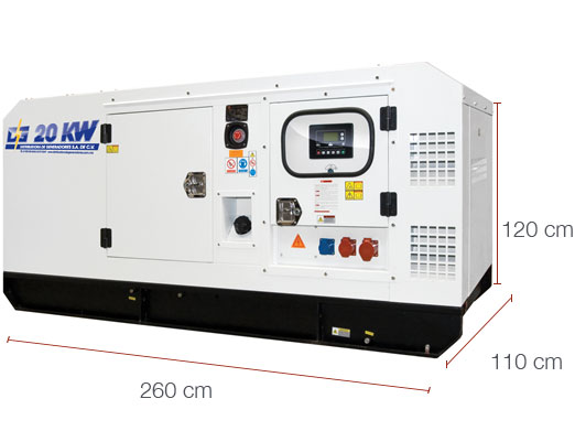 PLANTA EL�CTRICA 20 KW AC�STICA