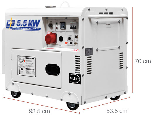 PLANTA EL�CTRICA 5.5 KW AC�STICA