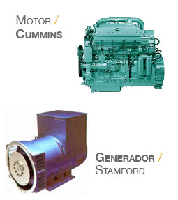 Motor cummins, tablero de control y trasferencia